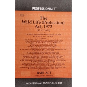 Professional's The Wild Life (Protection) Act, 1972 Bare Act 2024